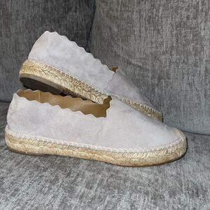 Chloé grey espadrilles loafers